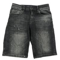 Tmavošedé riflové kraťasy s potiskem Cars Jeans