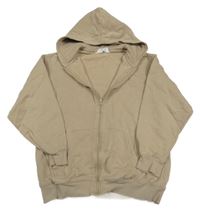Béžová propínací mikina s kapucí H&M
