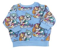 Světlemodrá oversize mikina s PAW PATROL Next