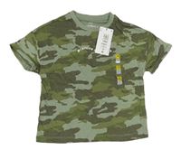 Khaki-army tričko s nápisem M&S