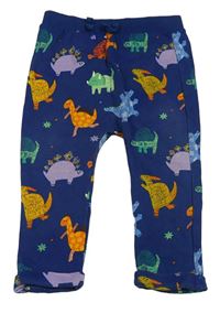 Petrolejové turecké tepláky s dinosaury Tu