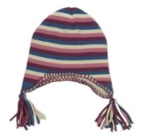 Barevná pruhovaná pletená čepice