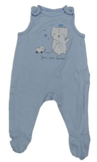 Světlemodré dupačky s medvídkem C&A