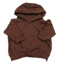 Čokoládová mikina s dinosaurem a kapsou a kapucí Next