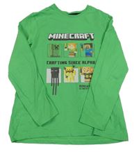 Zelené triko s Minecraft PRIMARK