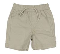 Světlebéžové plátěné kraťasy St. Bernard