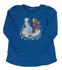 Petrolejové triko s Frozen a flitry Disney