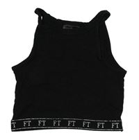 Černý crop top Firetrap