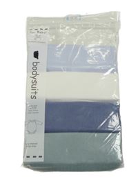 Nové - 4x žebrované body - světlemodré + bílé + modré + zelené Dunnes