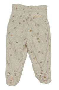 Béžové melírované fleecové polodpuky s Púem George