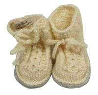 Krémové pletené capáčky vel. 19