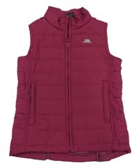 Vínová šusťáková zateplená funkční vesta Trespass