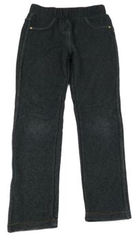 Tmavomodré zateplené tregíny riflového vzhledu