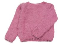 Růžový chlupatý svetr Dopodopo
