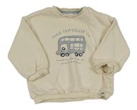 Béžová mikina s autobusem F&F