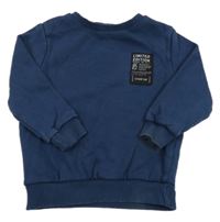 Tmavomodrá mikina s nášivkou George