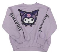 Lila oversize mikina s Kuromi H&M