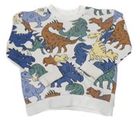 Smetanová mikina s dinosaury H&M