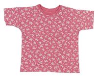 Růžovo-bílé květované tričko Matalan