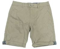 Béžové plátěné chino kraťasy Denim Co