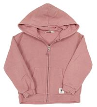 Starorůžová propínací mikina s kapucí H&M