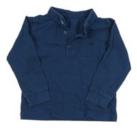 Tmavomodré polo triko Matalan