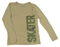 Béžové triko s nápisem Chapter Young