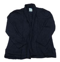 Tmavomodrý lehký svetrový cardigan Zara