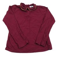 Fuchsiové triko s límečkem M&S