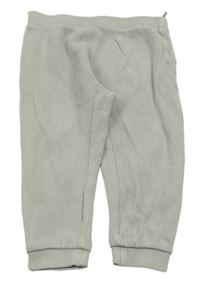 Šedé žebrované lehké tepláky C&A