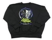 Černá mikina s potiskem sinsay