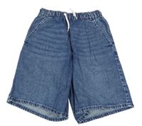 Modré riflové kraťasy 