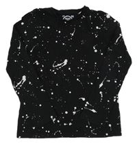 Černé flekaté triko C&A