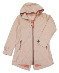 Meruňková šusťáková funkční podzimní parka s kapucí Crivit
