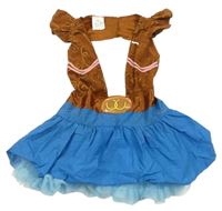 Kostým - Hnědo-azurové šaty zn. Disney