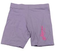 Lila elastické kraťasy s nápisem Primark