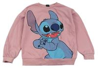 Růžová mikina se Stitchem Primark