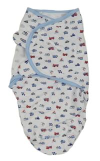 Bílá rychlozavinovačka s auty