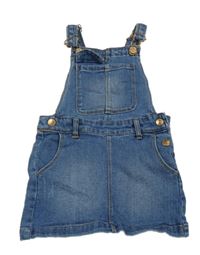 Modré riflové laclové šaty Kiabi