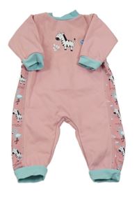 Růžovo-světlemodrý plavkový neopren se zebrou Splash About