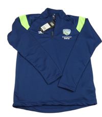 Nové - Tmavomodro-zelená sportovní mikina s potiskem Umbro