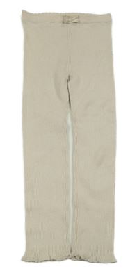 Béžové žebrované úpletové legíny George