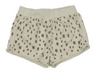 Smetanovo-hnědé puntíkaté kraťasy Matalan