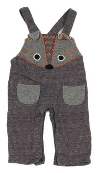 Oranžovo-modré melírované laclové tepláky s čumákem Lily&Sid