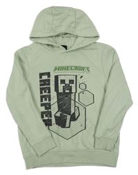 Světlezelená mikina s kapucí - Minecraft George