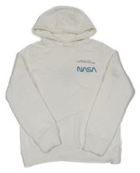 Bílá mikina s astronautem a kapucí - NASA 
