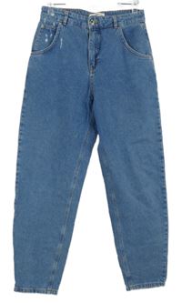 Dámské světlemodré barrel rifle Pull&Bear 