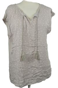 Dámská béžová puntíkovaná halenka 