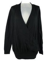 Dámský černý překřížený svetr Bodyflirt 