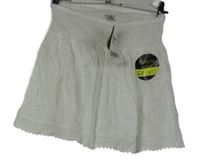 Nové - Dámská bílá plátěná sukně s krajkou Cherokee